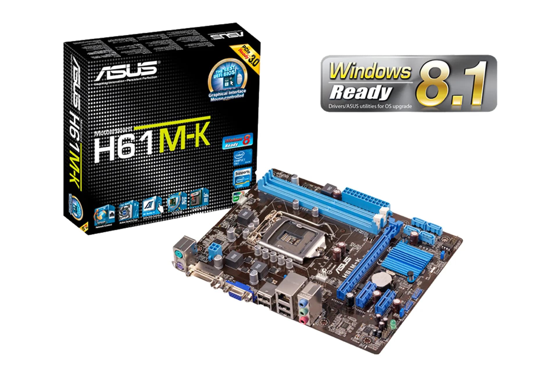 مادربرد H61 سوکت 1155 GIGABYTE & ASUS — تصویر ۲