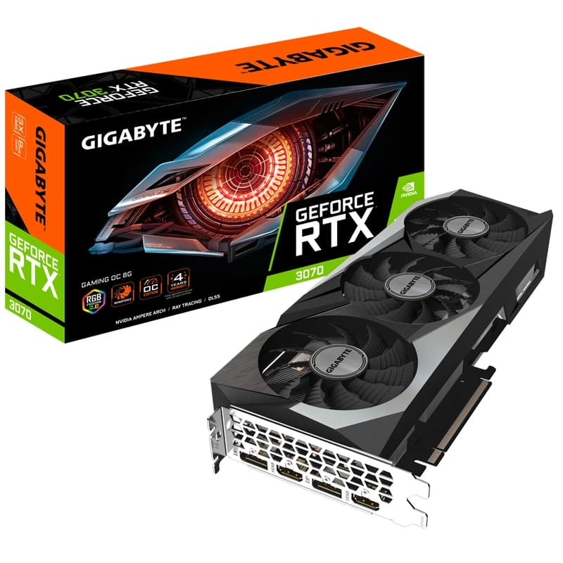 کارت گرافیک گیگابایت RTX 3070 Gaming حافظه 8 گیگابایت (کارکرده) — تصویر ۲