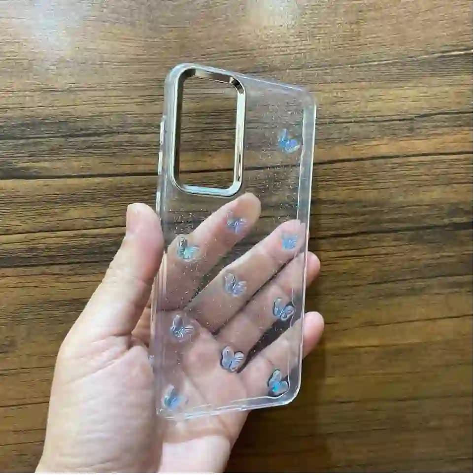 قاب گوشی سامسونگ S24 FE مدل پروانه برجسته شاین — تصویر ۳