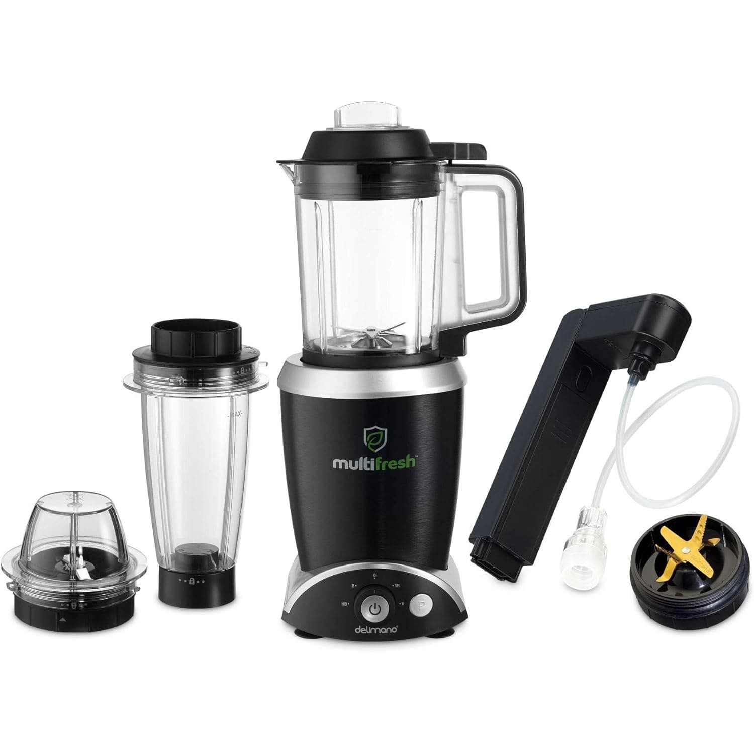میکسر چند کاره دلیمانو مدل Multifresh (دارای قابلیت خردکن، وکیوم، همزن و آسیاب) — تصویر ۲