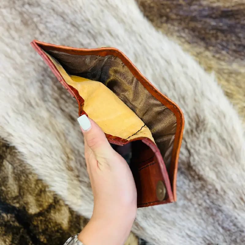 کیف پول جیبی تمام چرم گاوی کد 4 — تصویر ۴