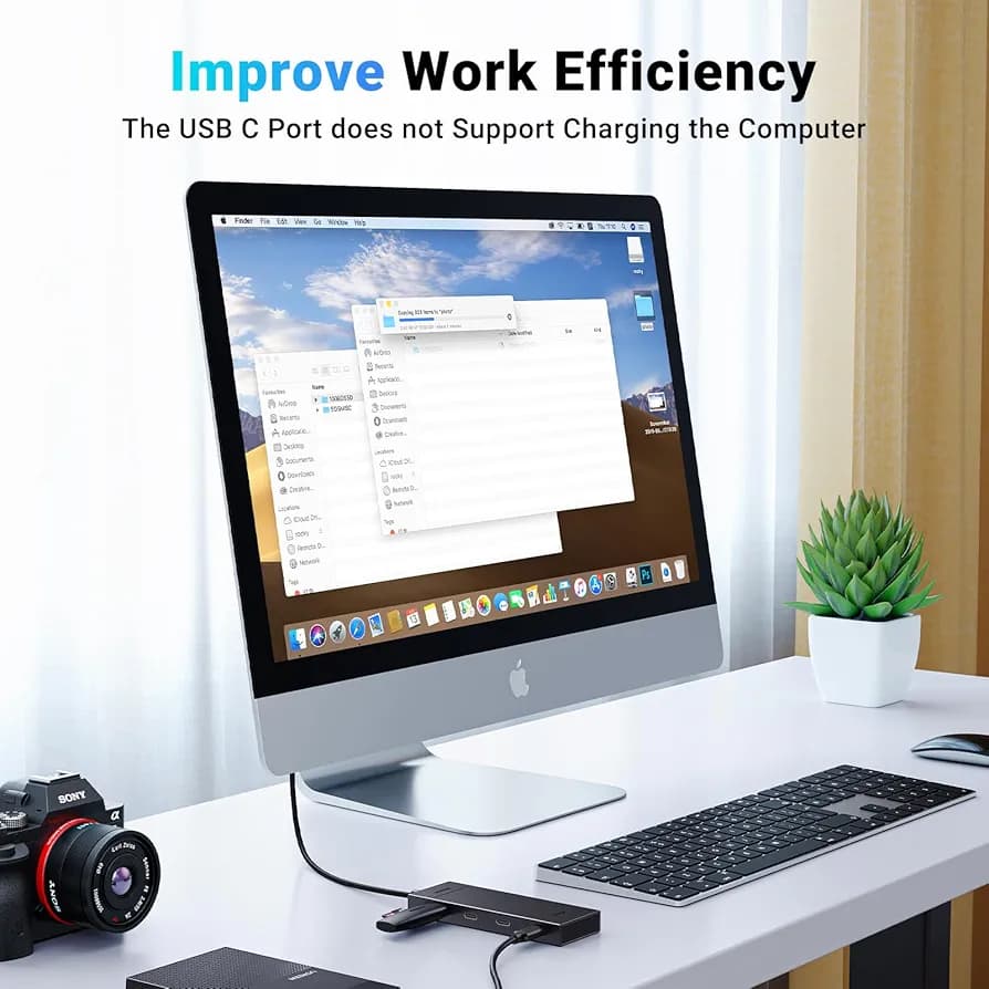 هاب ۴ پورت یوگرین مدل UGREEN 35584 – رابط USB 3.2 Gen 2 با سرعت ۱۰ گیگابیت بر ثانیه — تصویر ۴