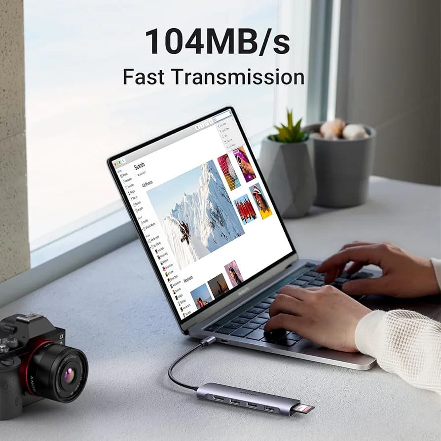 هاب ۶ در ۱ یوگرین مدل UGREEN 70410 | مجهز به HDMI 4K و کارت‌خوان — تصویر ۵