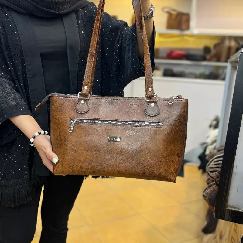 کیف دوشی چرم کد 63 — تصویر ۲