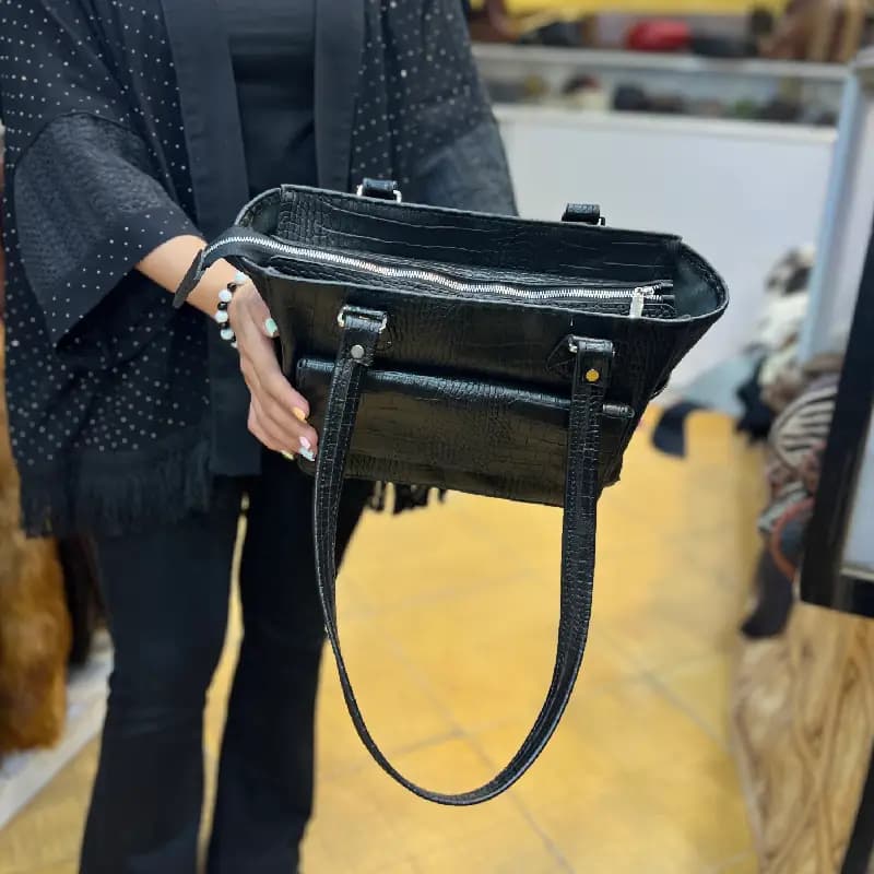 کیف دوشی و دستی چرم کد 62 — تصویر ۴