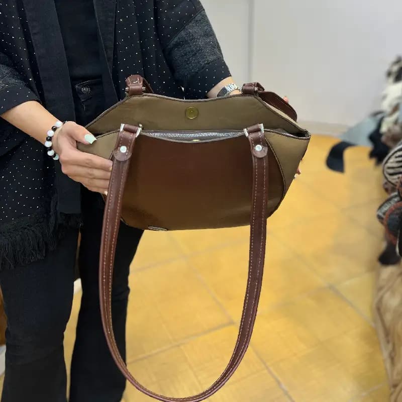 کیف دوشی چرم کد 61 — تصویر ۴