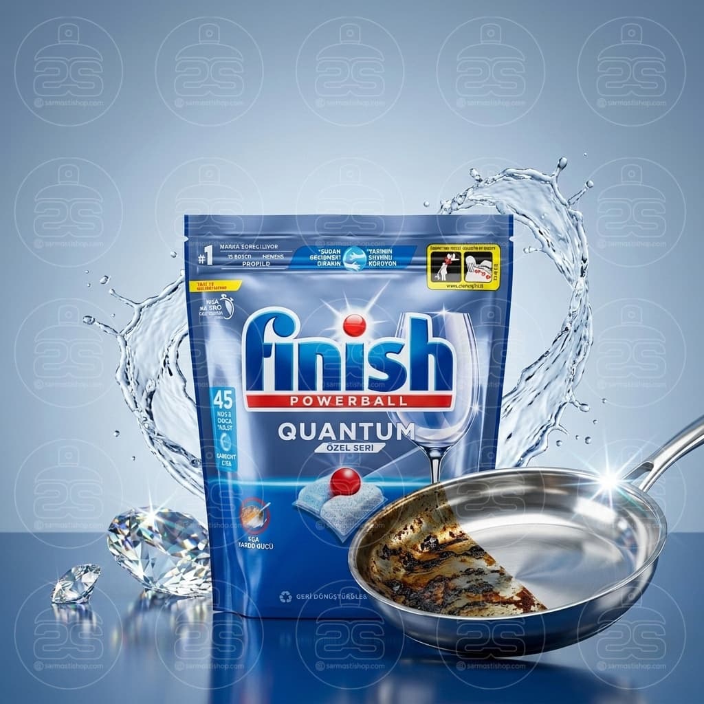 قرص ماشین ظرفشویی فینیش مدل کوانتوم QUANTUM بسته 45 عددی — تصویر ۶