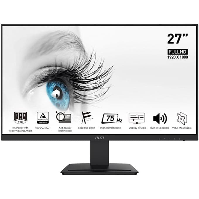 مانیتور ام اس آی مدل MP273 سایز ۲۷ اینچ Full HD IPS با نرخ تازه‌سازی ۷۵ هرتز