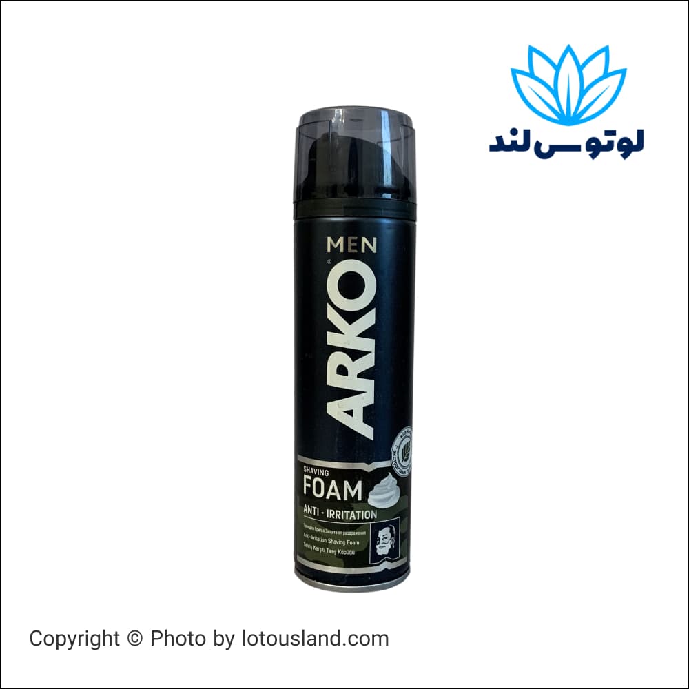 فوم اصلاح آرکو مدل Anti Irritation حجم 200 میل