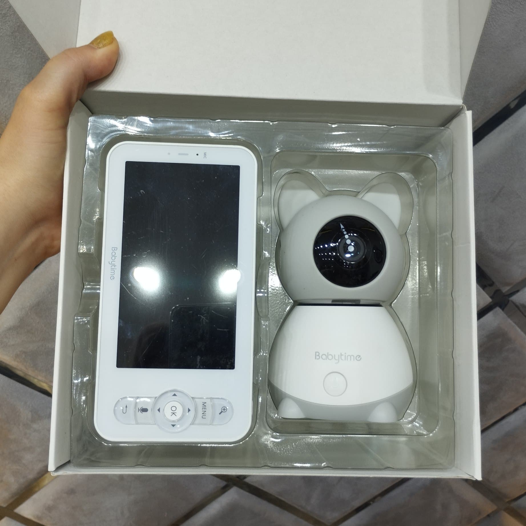 دوربین کنترل کودک هوشمند بیبی‌تایم (Babytime) مدل BT-2S | کیفیت تصویر 2K و مانیتور اختصاصی ۵ اینچی — تصویر ۳