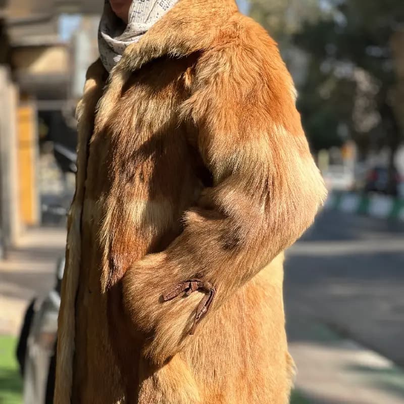 نیم پالتو پوست طبیعی گرگ کد 5 — تصویر ۲