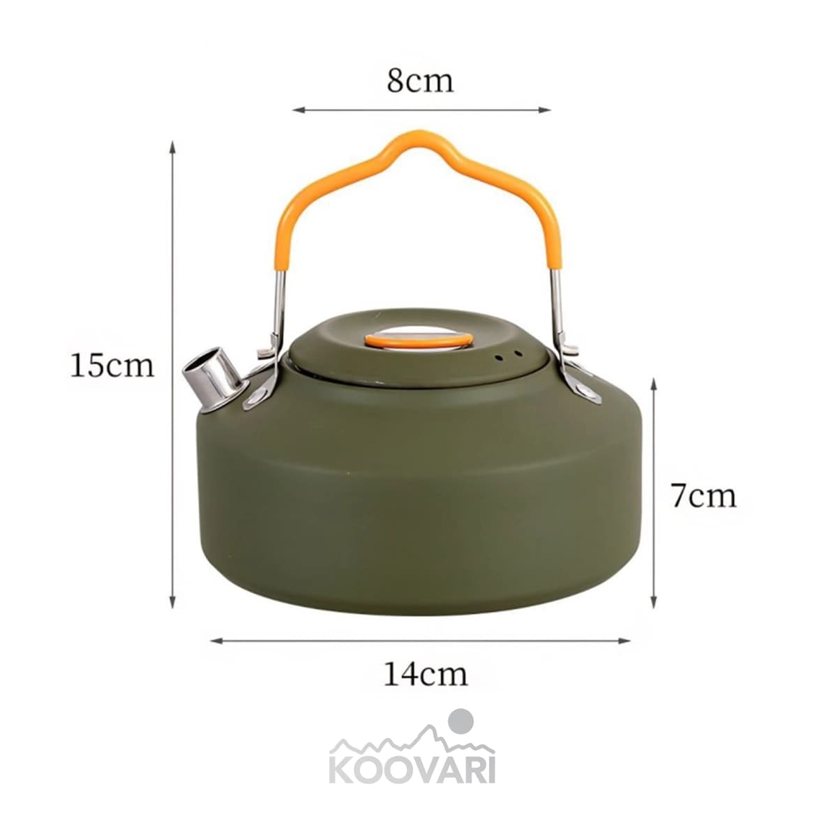 کتری استیل کمپینگ 1 لیتری K02 — تصویر ۴