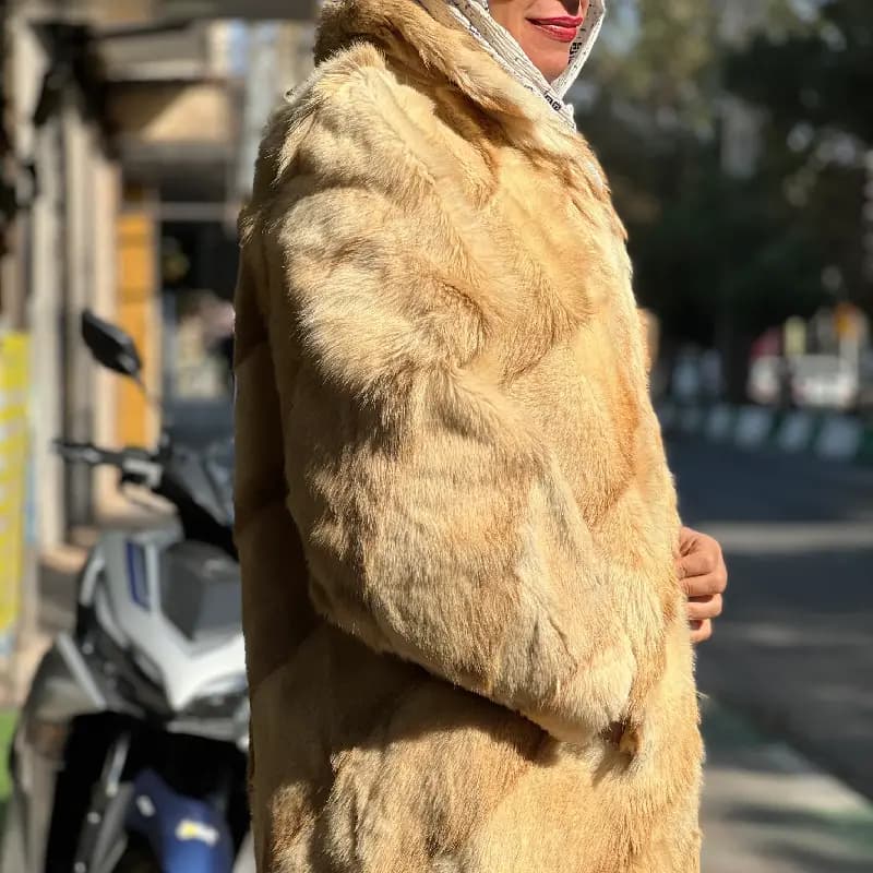 نیم پالتو پوست طبیعی گرگ کد 2 — تصویر ۲