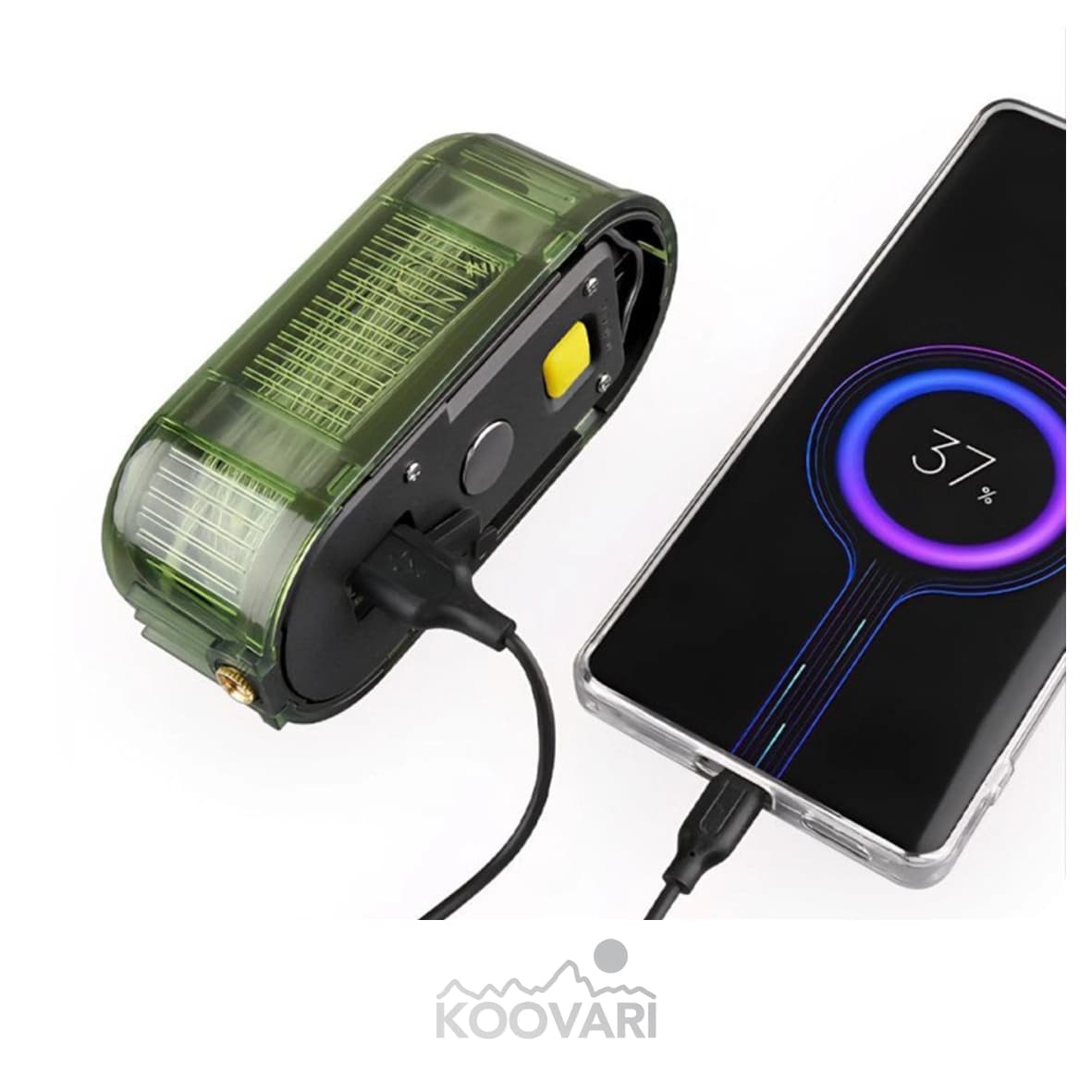 چراغ چادر ریسه‌ای شارژی مدل CQ-398 — تصویر ۵