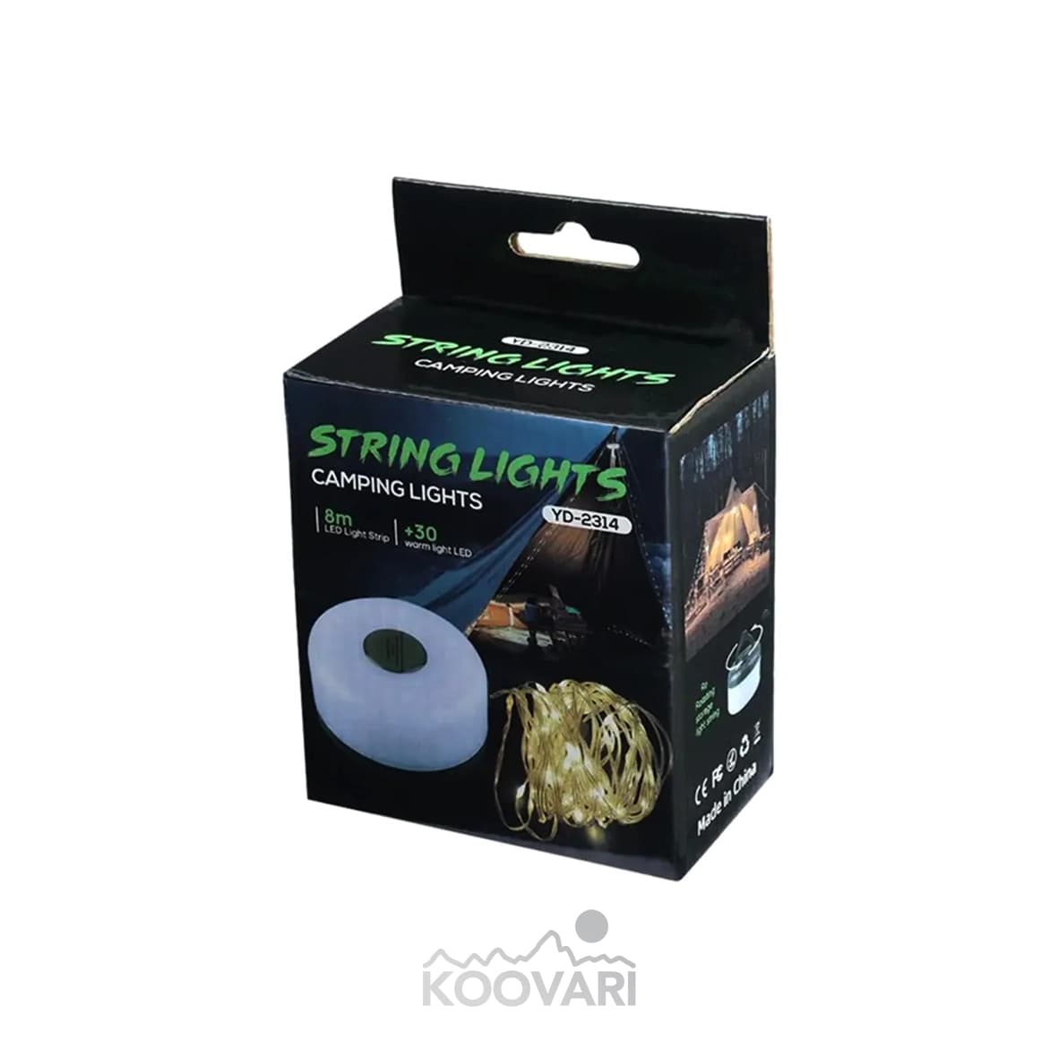 چراغ چادر ریسه‌ای شارژی مدل YD-2314