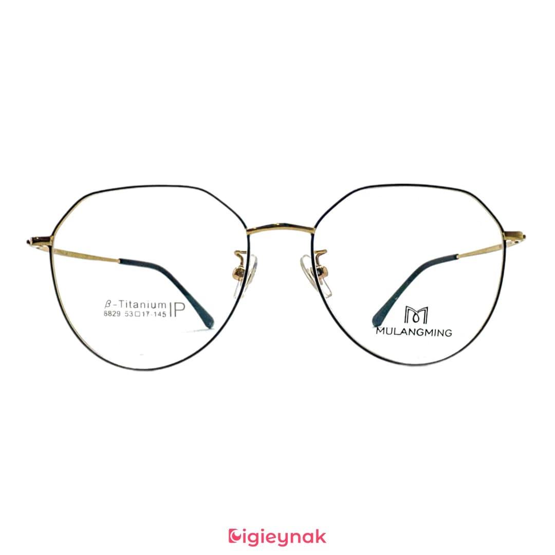 عینک طبی مشکی طلایی آی پی تیتانیوم 8829<br><span>IP Titanium 8829</span>