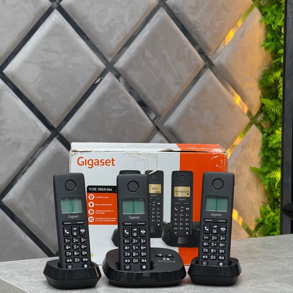 تلفن بی‌سیم گیگاست Gigaset مدل PURE 100A Trio (پک ۳ عددی) — تصویر ۴