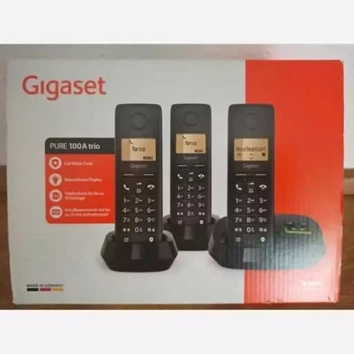 تلفن بی‌سیم گیگاست Gigaset مدل PURE 100A Trio (پک ۳ عددی) — تصویر ۳