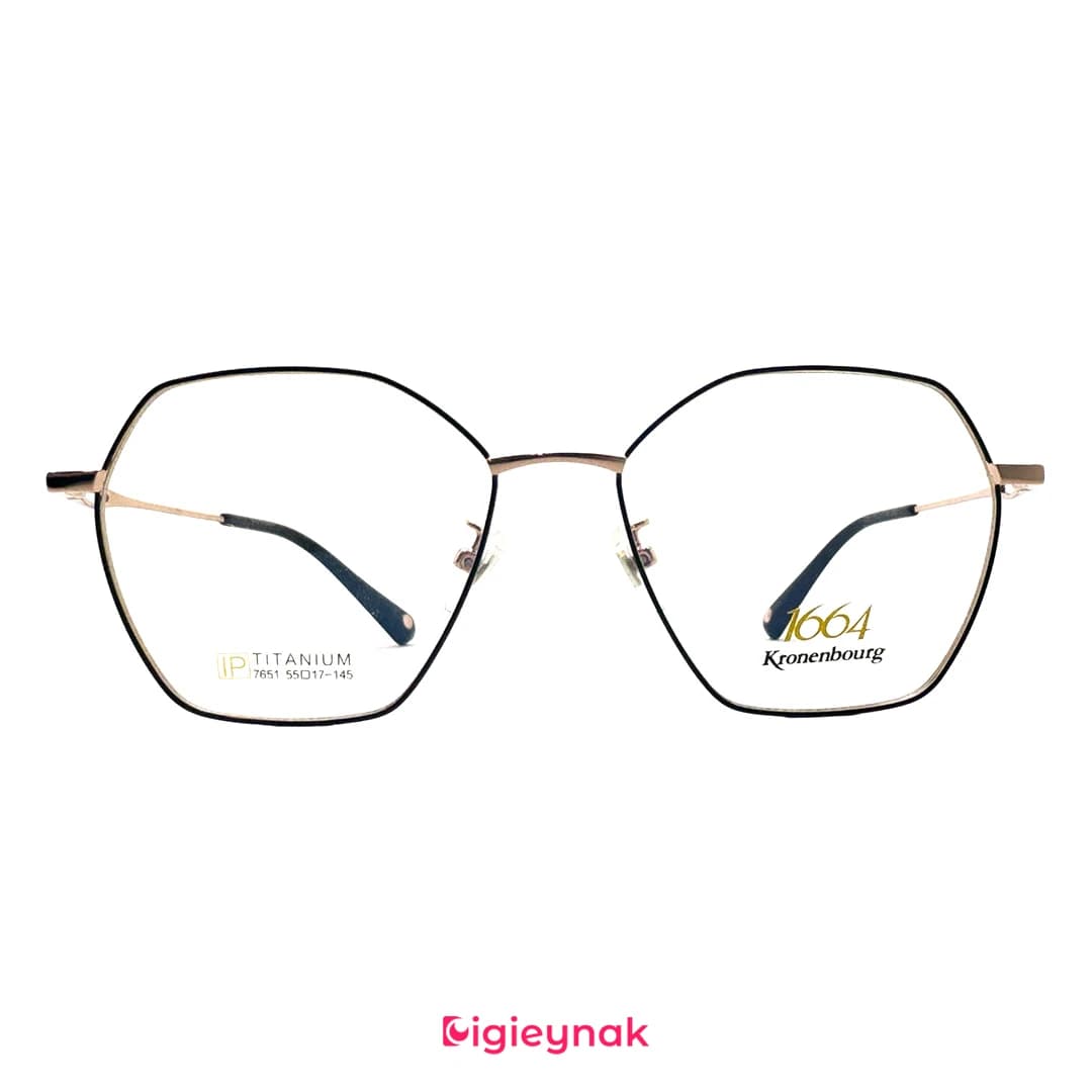 عینک طبی مشکی رز گلد آی پی تیتانیوم 7651<br><span>IP Titanium 7651</span>