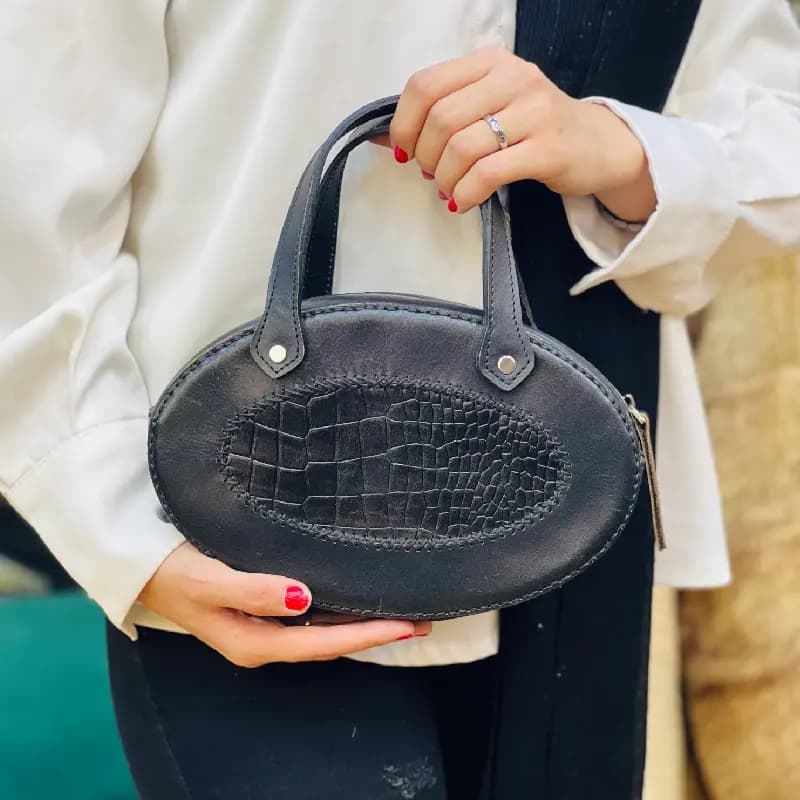 کیف دستی چرم فانتزی کد ۳۱