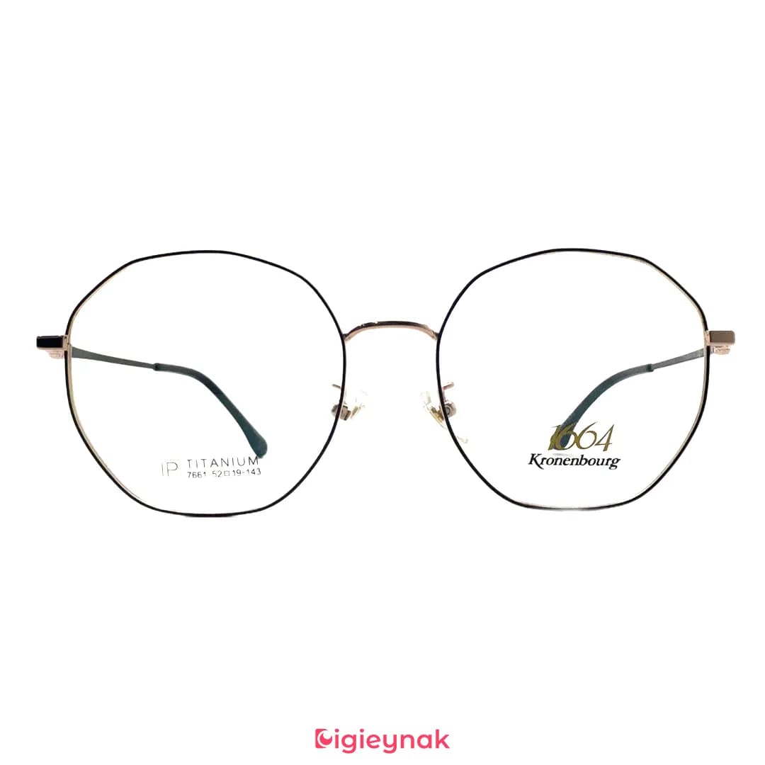 عینک طبی مشکی-رزگلد آی پی تیتانیوم 7661<br><span>IP Titanium 7661</span>