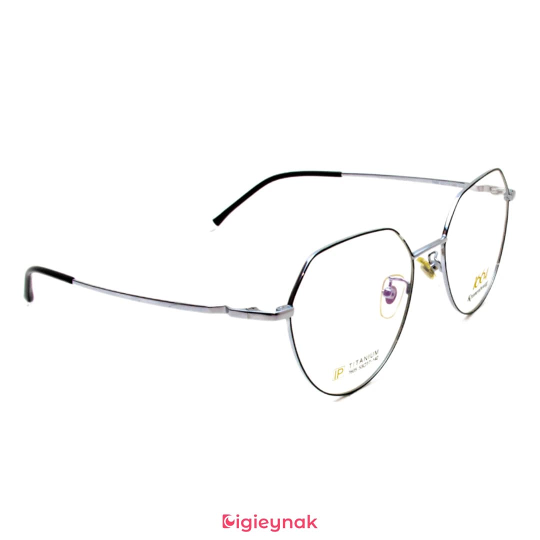 عینک طبی مشکی نقره ای آی پی تیتانیوم 7605<br><span>IP Titanium 7605</span> — تصویر ۲