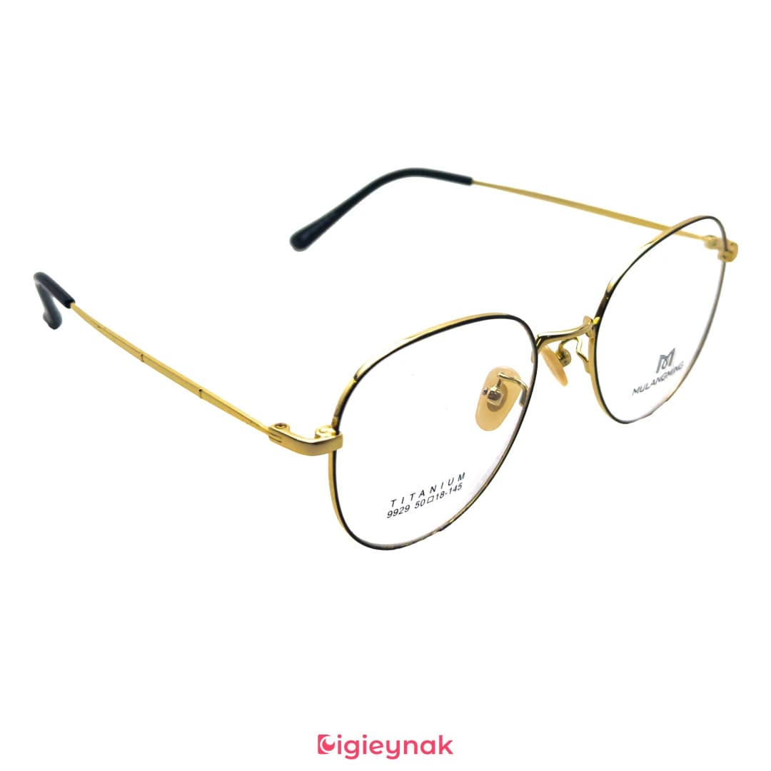 عینک طبی مشکی طلایی آی پی تیتانیوم 9929<br><span>IP Titanium 9929</span> — تصویر ۲