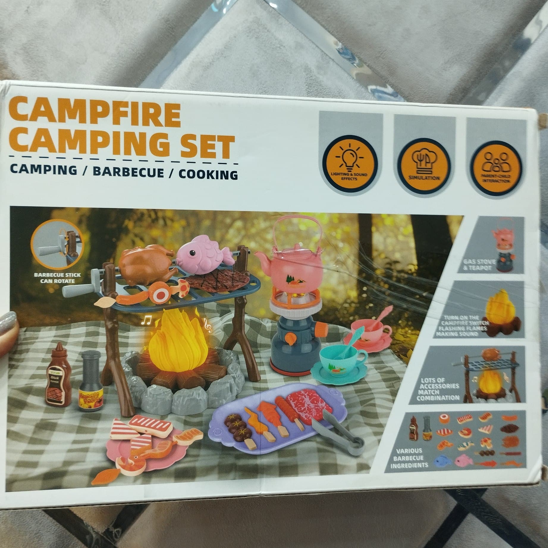 ست اسباب‌بازی کمپینگ و باربیکیو مدل Campfire (۴۵ تکه) — تصویر ۳