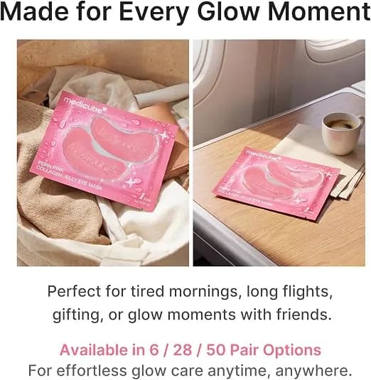 پچ زیر چشم PDRN و کلاژن مدی‌ کیوب Medicube Jelly Eye Mask PDRN Colageno Rosa — تصویر ۷