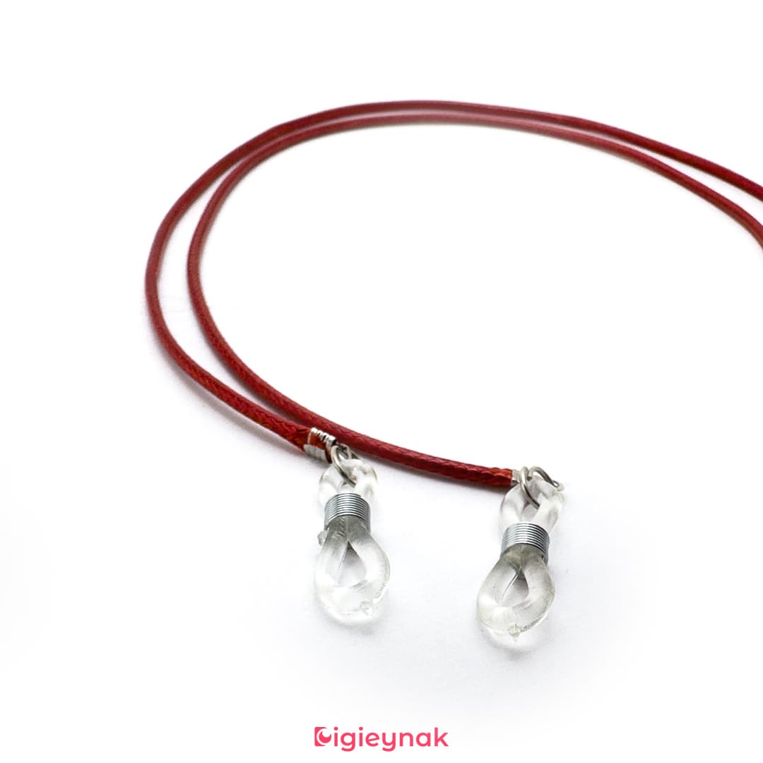 بند عینک چرمی قرمز<br><span>Glasses Strap AGS-08</span> — تصویر ۲