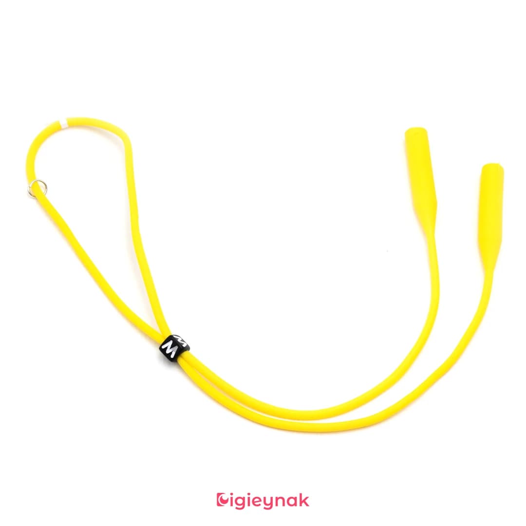بند عینک سیلیکونی حروفی زرد<br><span>Glasses Strap AGS-15</span>