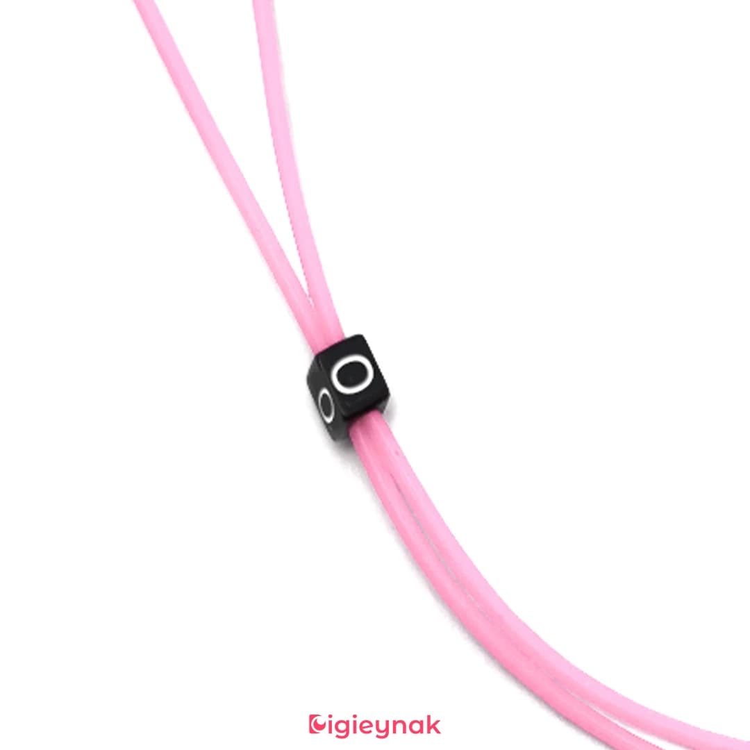 بند عینک سیلیکونی حروفی صورتی<br><span>Glasses Strap AGS-13</span> — تصویر ۲