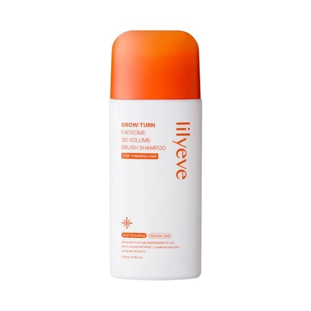 شامپو اگزوزوم ضد ریزش و حجمدهنده لیلیوئه با برس ماساژور Exosome 3D Volume Brush Shampoo