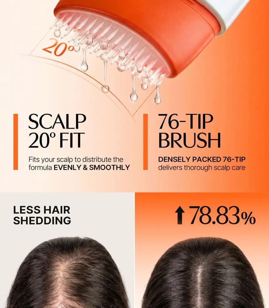 شامپو اگزوزوم ضد ریزش و حجم‌دهنده لیلیوئه با برس ماساژور Exosome 3D Volume Brush Shampoo — تصویر ۵