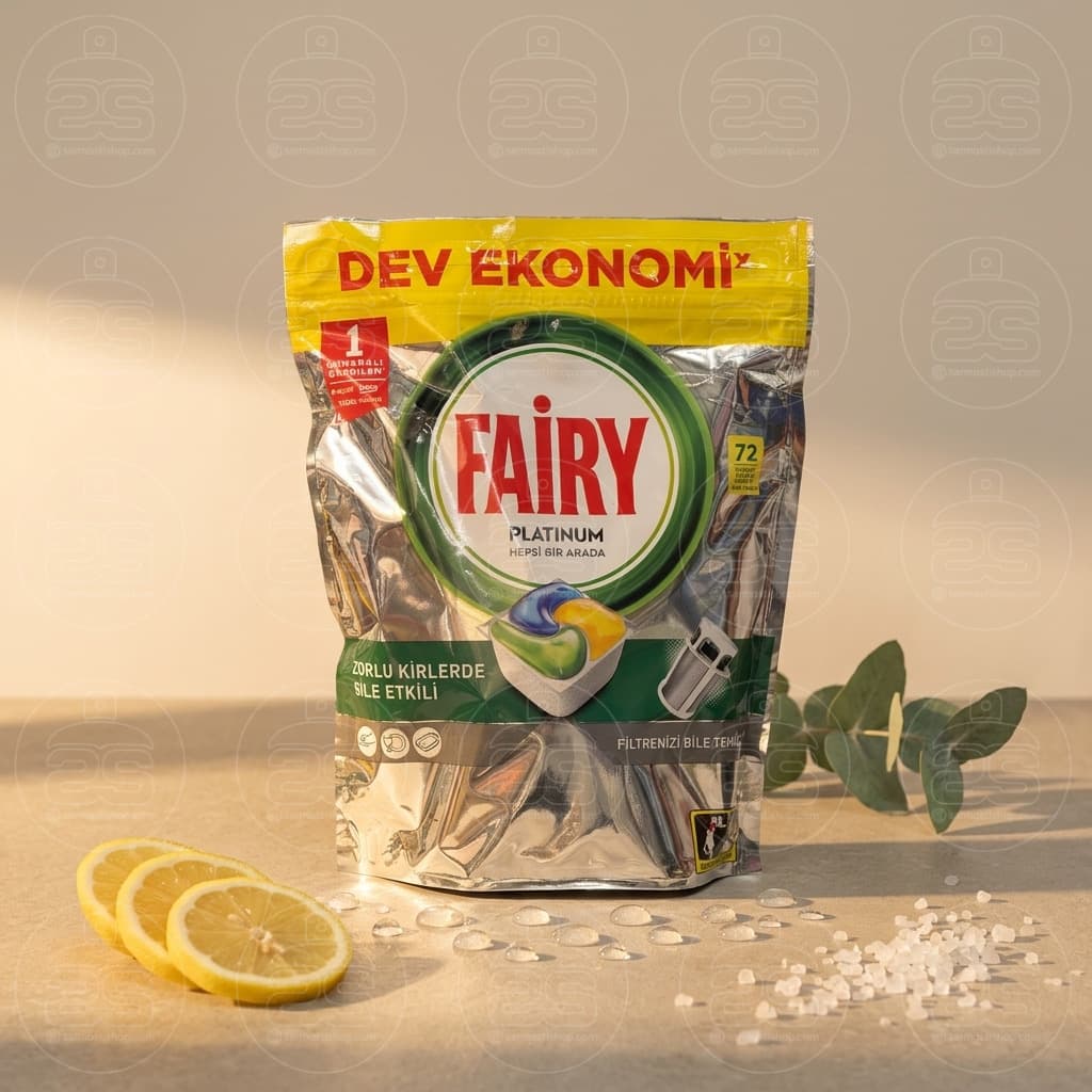 قرص ماشین ظرفشویی فیری مدل پلاتینیوم Platinum بسته 72 عددی — تصویر ۳