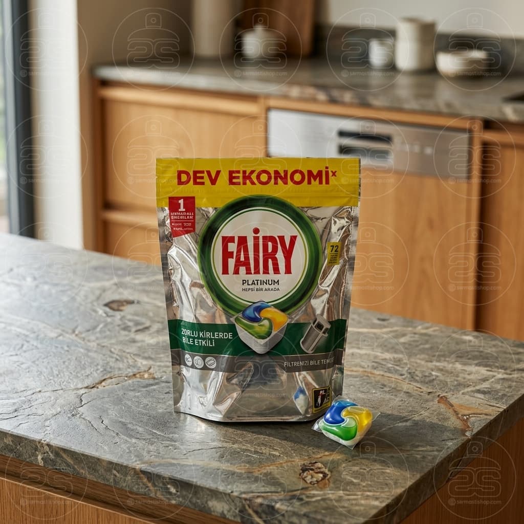 قرص ماشین ظرفشویی فیری مدل پلاتینیوم Platinum بسته 72 عددی — تصویر ۲