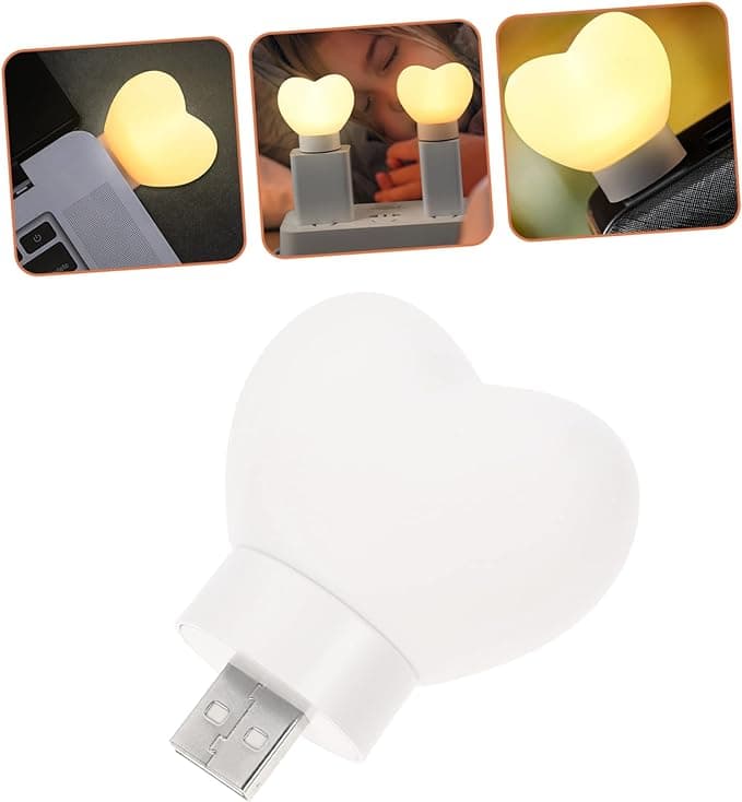 چراغ خواب USB طرح قلب