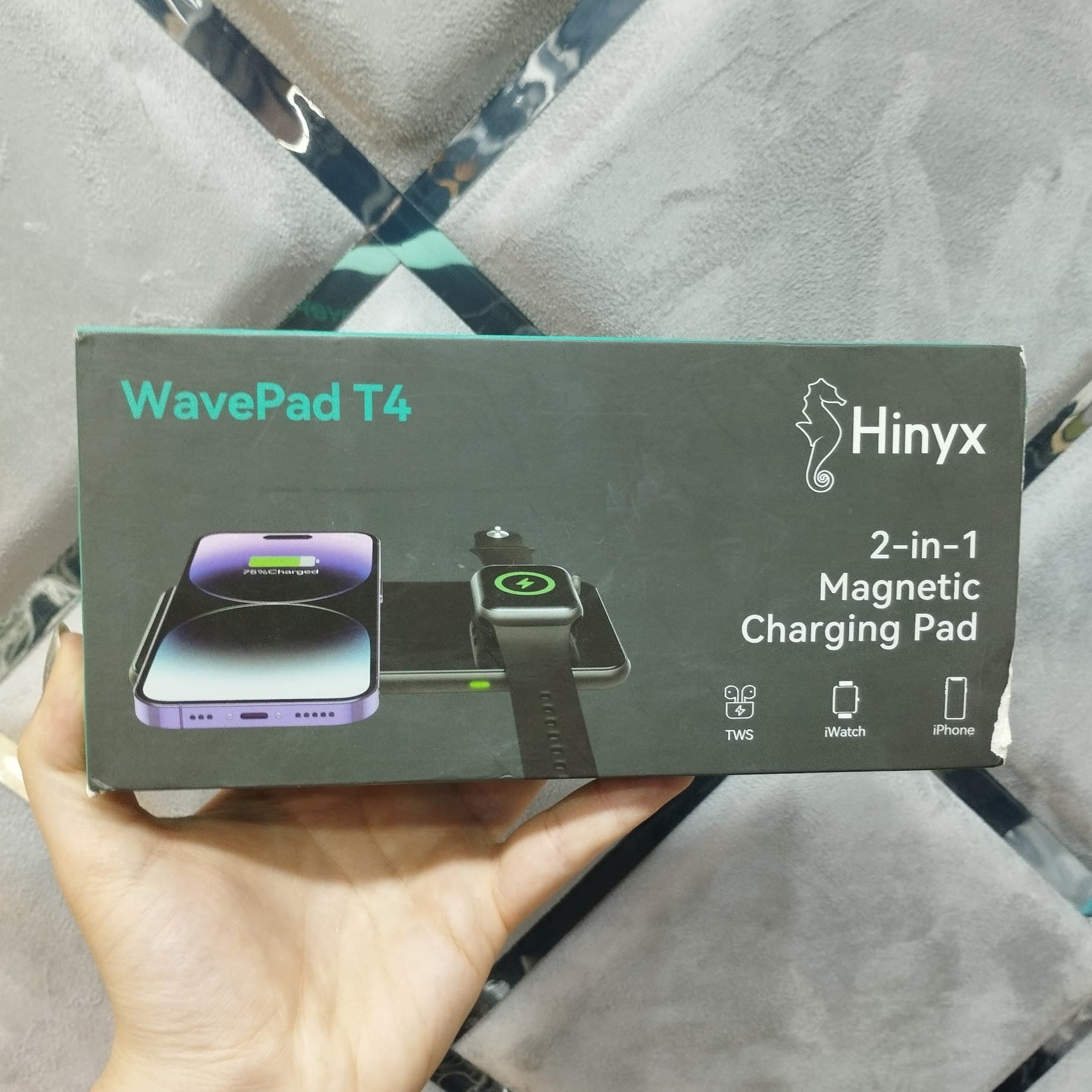 پد شارژر مغناطیسی ۲ کاره Hinyx مدل WavePad T4 — تصویر ۲