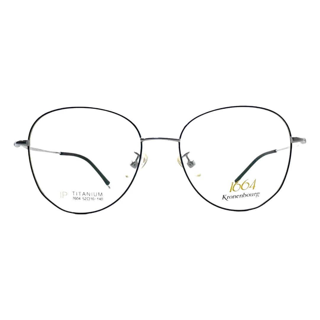 عینک طبی مشکی-نقره ای آی پی تیتانیوم 7604<br><span>IP Titanium 7604</span>