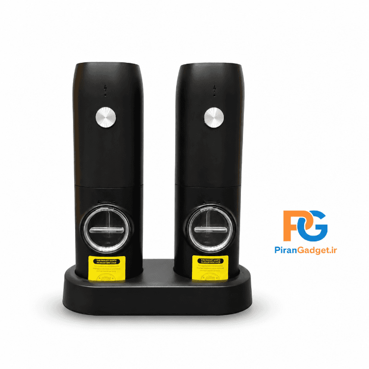 ست نمک‌ساب و فلفل‌ساب برقی شارژی دو عددی سیرکل جوی مدل KYMQ-15C-31BS-DB