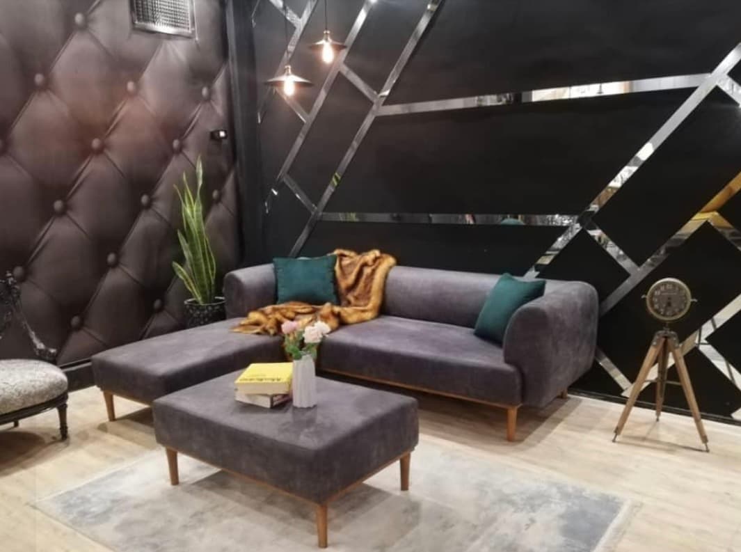 مبل ال كاپرا کلاف چوب با ضمانت 5 ساله — تصویر ۴