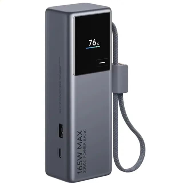 پاور بانک 20000 شیائومی اصل مدل PB2165 با توان 165 وات Xiaomi Power Bank Digital Display PB2165