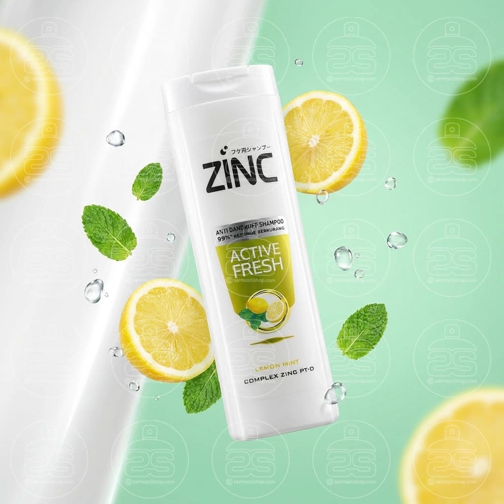 شامپو ضد شوره زینک مدل ACTIVE FRESH حجم 340 میل — تصویر ۴