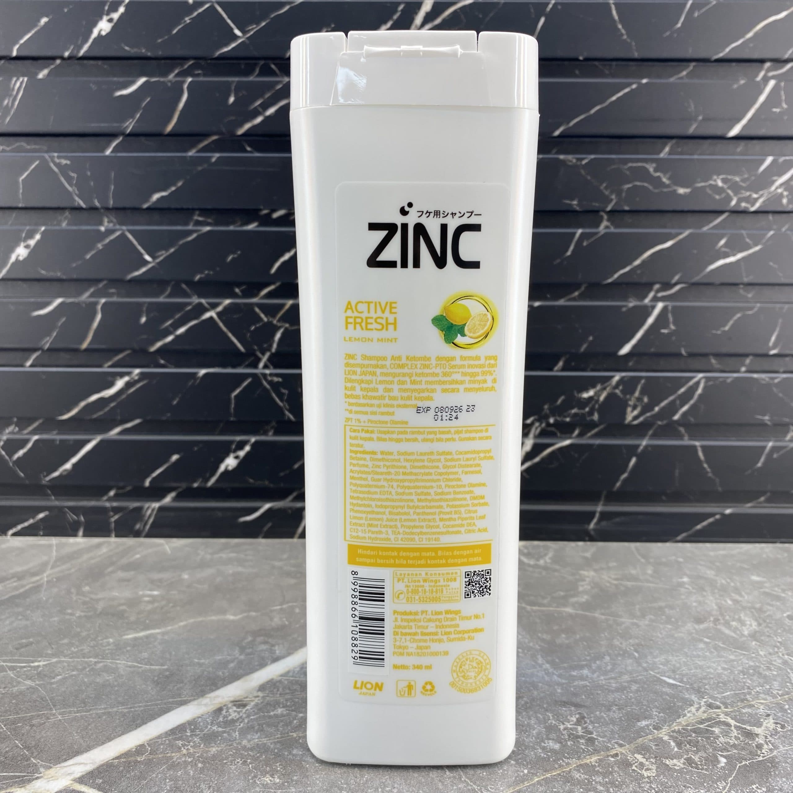 شامپو ضد شوره زینک مدل ACTIVE FRESH حجم 340 میل — تصویر ۲