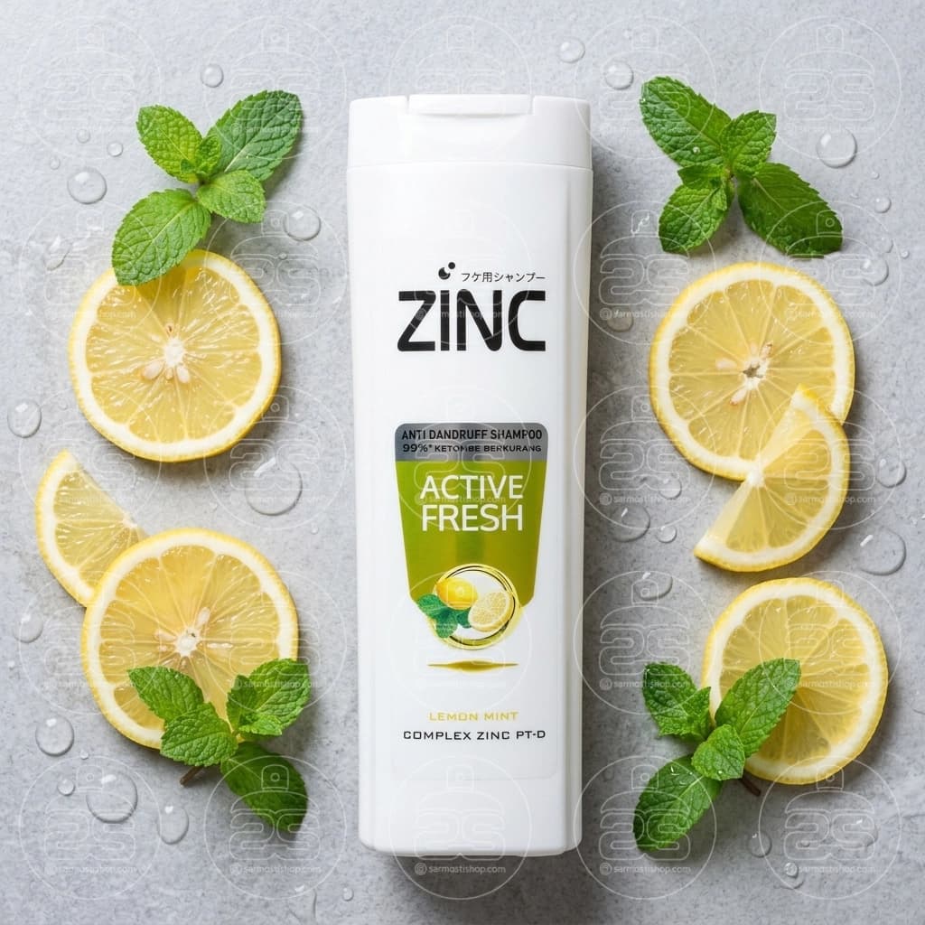 شامپو ضد شوره زینک مدل ACTIVE FRESH حجم 340 میل — تصویر ۳