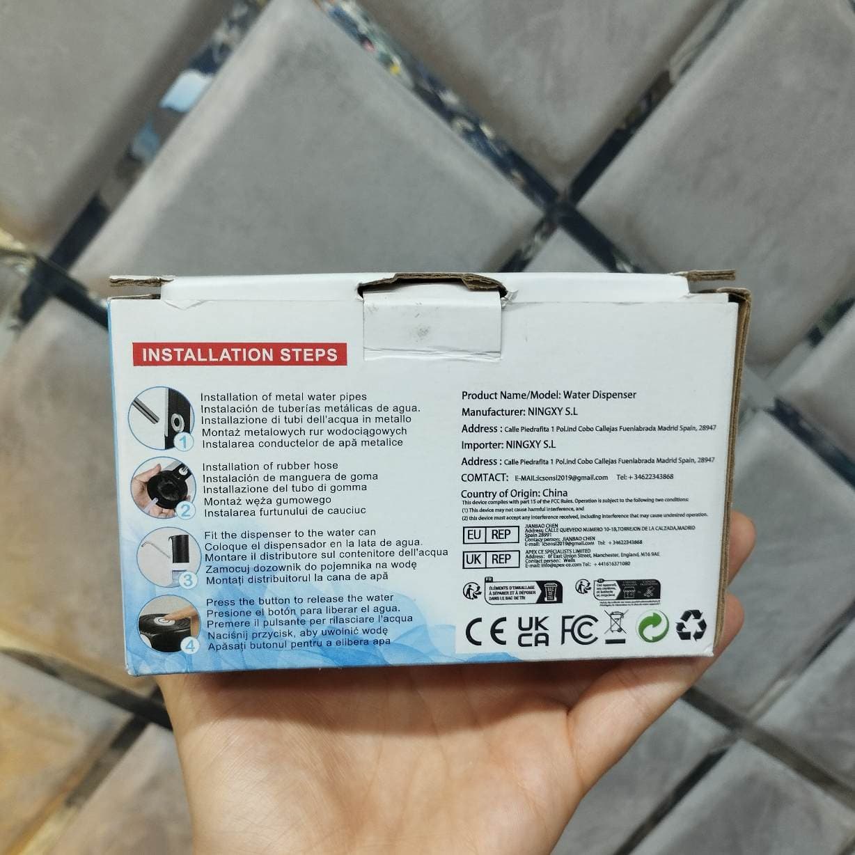 پمپ آب اتوماتیک EasySpeed مدل 2024 – شارژی و استیل 304 — تصویر ۶