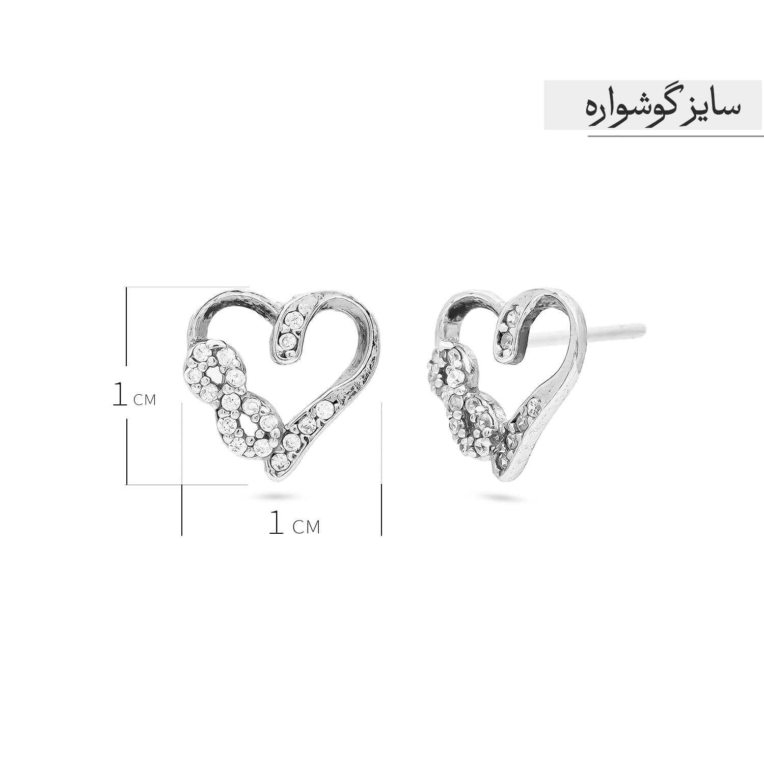 نیم ست نقره زنانه مدل NWE K64 — تصویر ۵