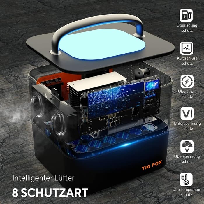پاور استیشن و ژنراتور خورشیدی قابل حمل Tig Fox مدل T500 | ظرفیت 540Wh با توان 500W — تصویر ۴