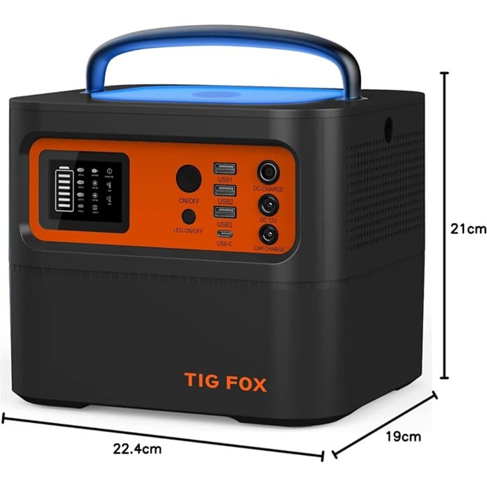پاور استیشن و ژنراتور خورشیدی قابل حمل Tig Fox مدل T500 | ظرفیت 540Wh با توان 500W — تصویر ۷