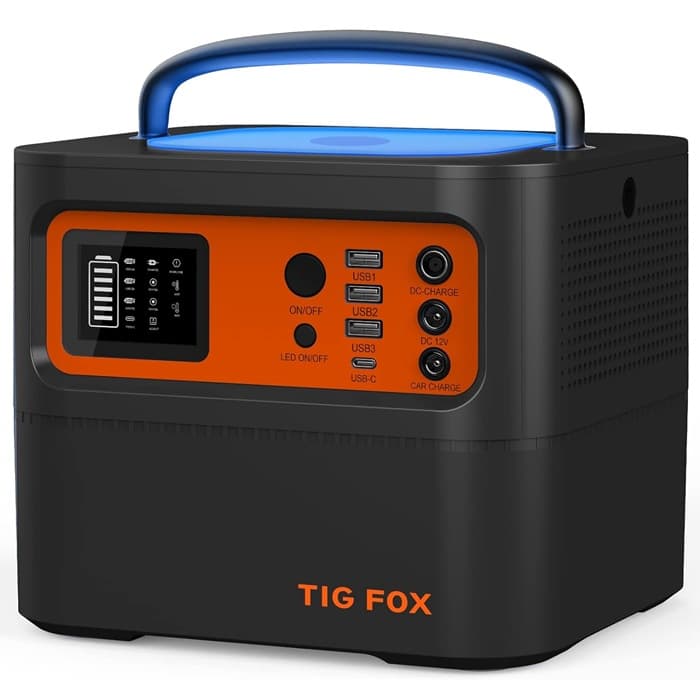 پاور استیشن و ژنراتور خورشیدی قابل حمل Tig Fox مدل T500 | ظرفیت 540Wh با توان 500W